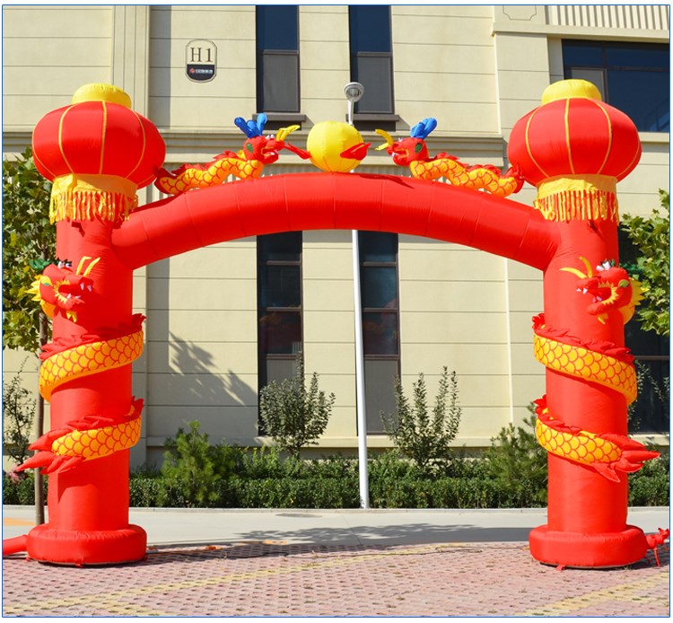 肃州充气灯笼柱拱门